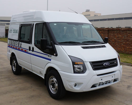 کامیون یخچال 100Kw MT82 فورد ترانزیت ریفر ون سفید