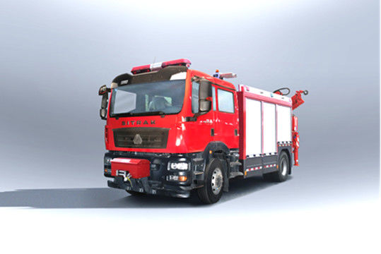 SINOTRUK ماشین آتش نشانی اضطراری دیزلی دیزلی 6 صندلی گیربکس دستی 4×2