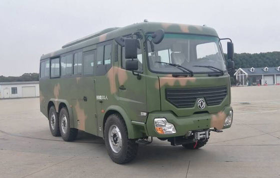Dongfeng چهار چرخ محرک مینی بس توریستی 8.2 متر 24-31 صندلی 4 × 4 دیزل انتقال دستی