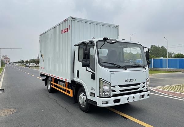 کامیون سفید ایزو 126HP 152HP Isuzu Box Vans کامیون حمل و نقل 0