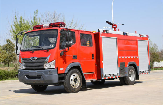 RWD 2WD 6 × 2 کامیون های آتش نشانی و نجات فوتون مخزن آب کامیون های آتش نشانی دیزل 0