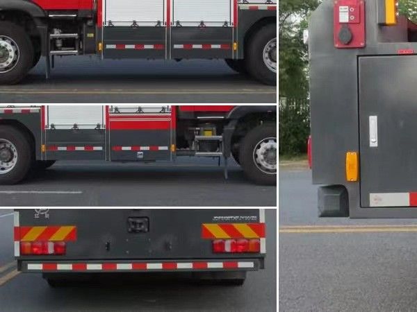 SINOTRUK ماشین آتش نشانی اضطراری دیزلی دیزلی 6 صندلی گیربکس دستی 4×2 3